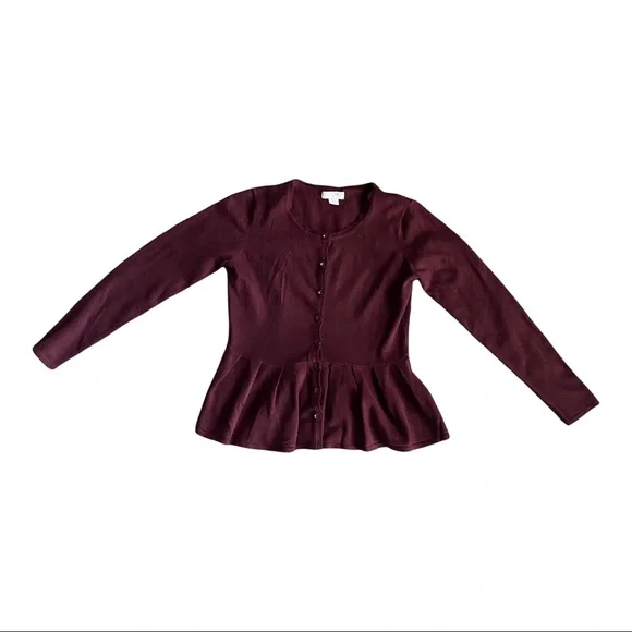 Small Burgundy Wine Cotton On Cardigan - Picture 1 of 4